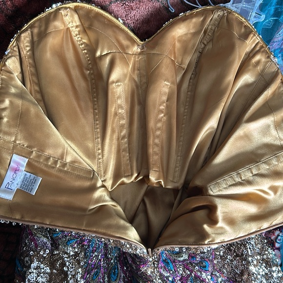 Panoply full Sequenced peacock dress - Picture 6 of 12